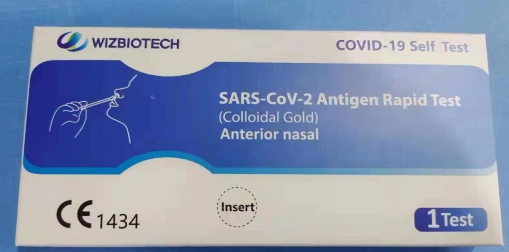 WIZ Biotech rapid antigen lay test with CE, 1pcs.